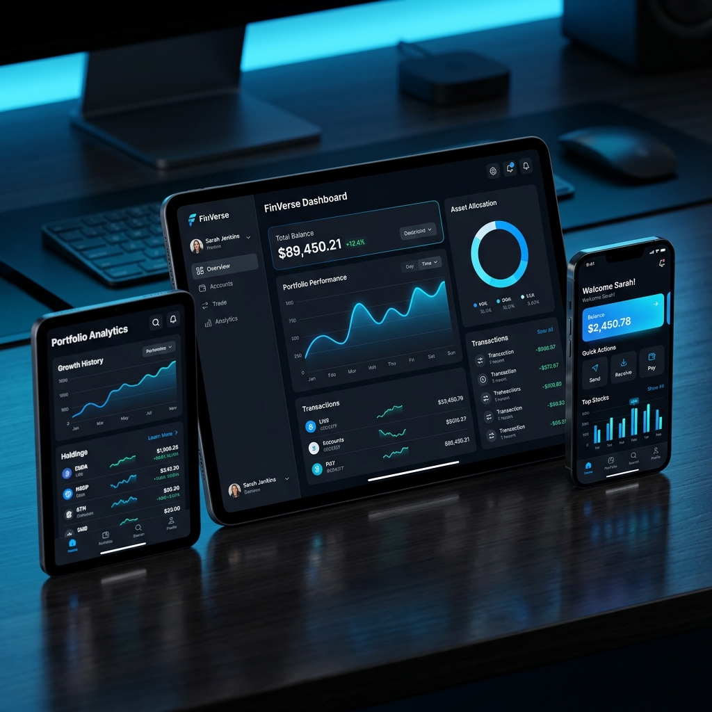 Fintech Platform UI/UX Design — Design & Prototyping
